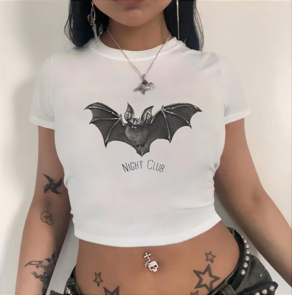 Butterfly Print Off-Shoulder Top