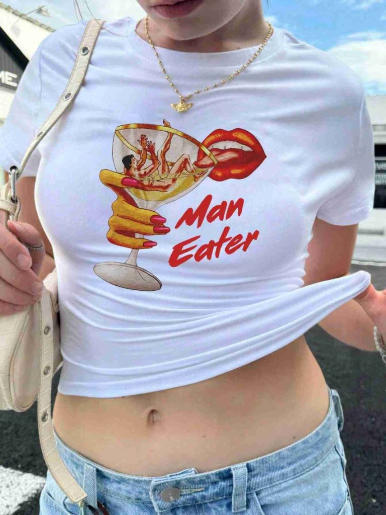 Multicolor Cartoon Print Halter Tee