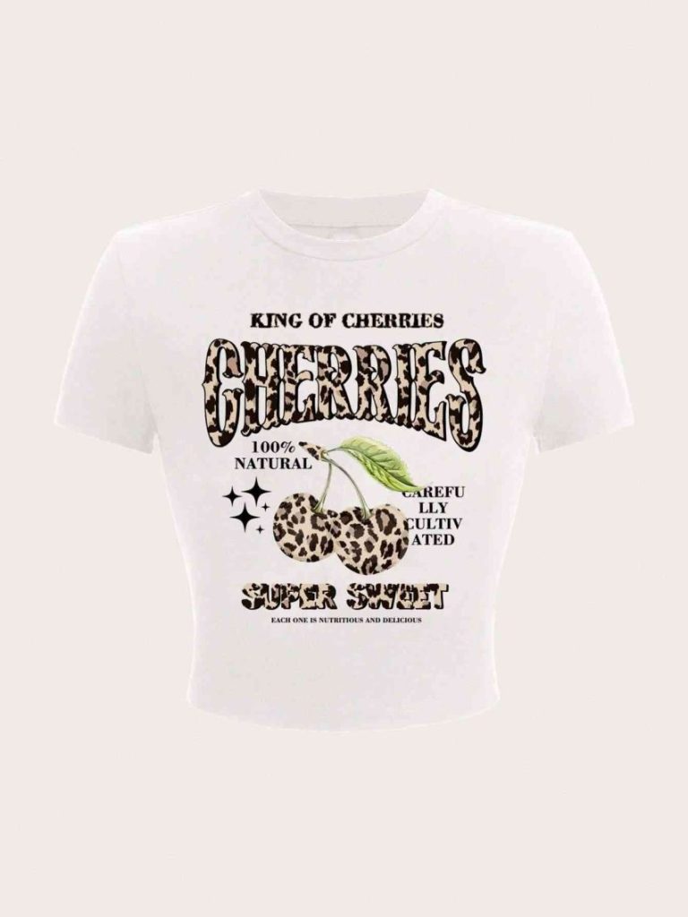 Beige Camo Print Tee