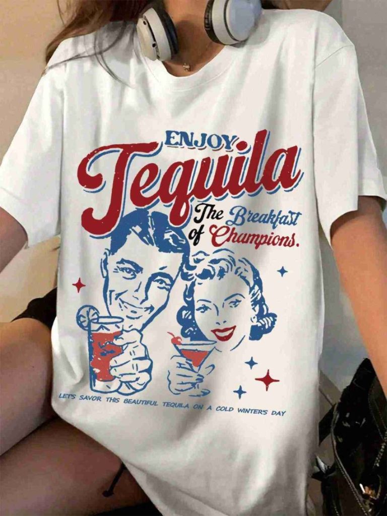 Vintage Tequila Graphic Cotton Tee