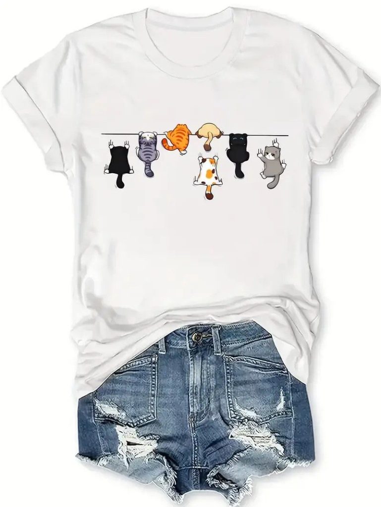 Cartoon Graphic Cotton Tee