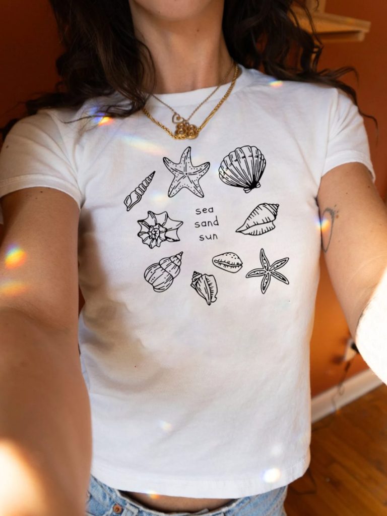 Seashell Graphic Cotton Tee