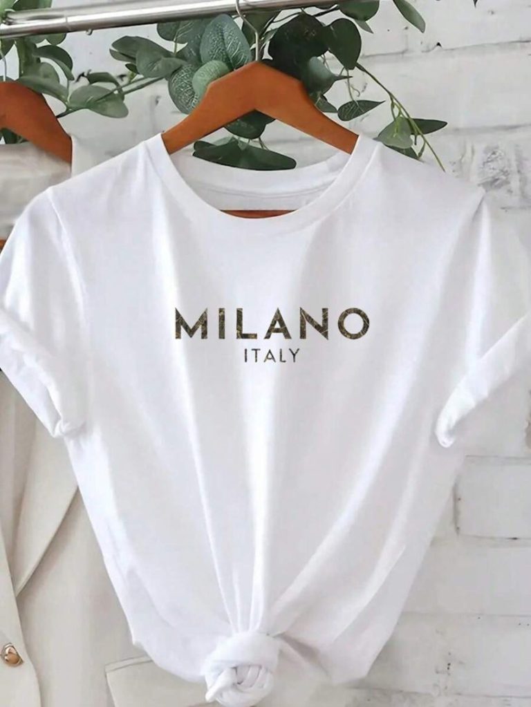 Milano Print Cotton Oversized Tee