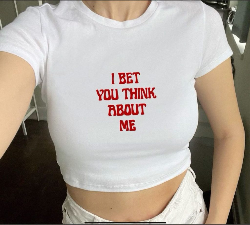 Slogan Crop Baby Tee