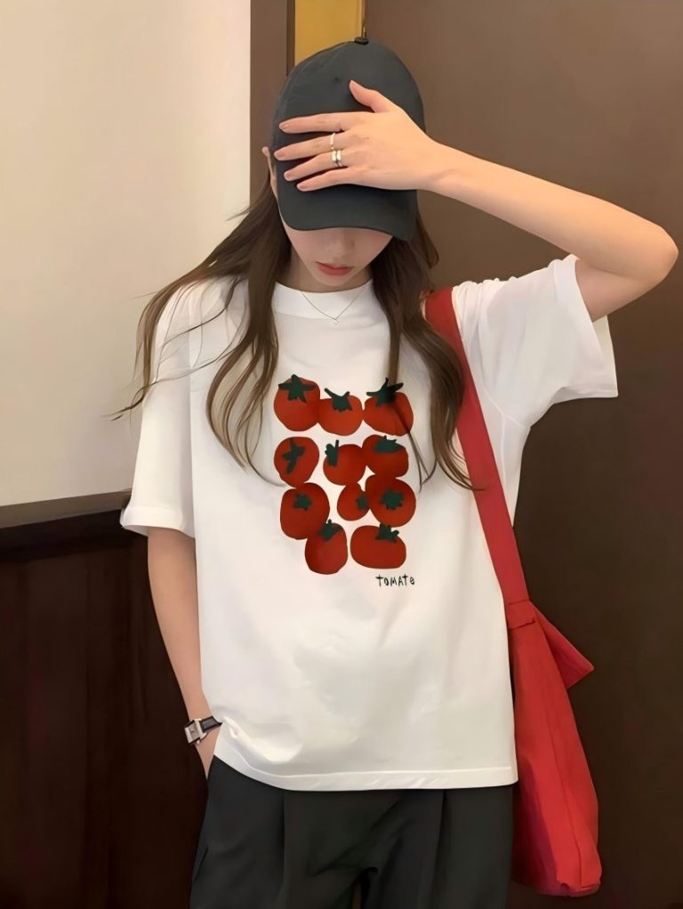 Tomato Print Casual Tee