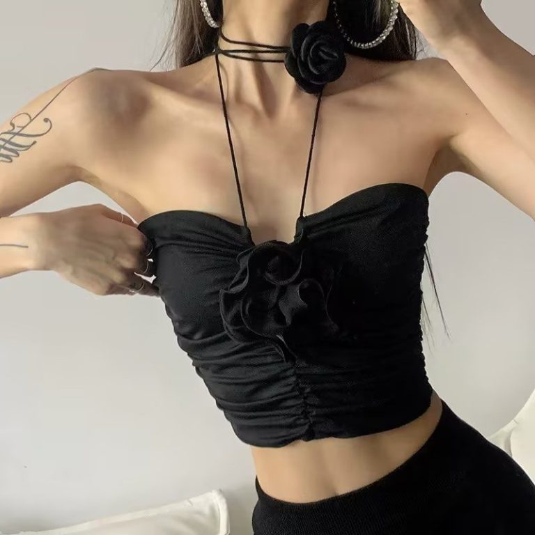 Black Satin Sweetheart Bustier