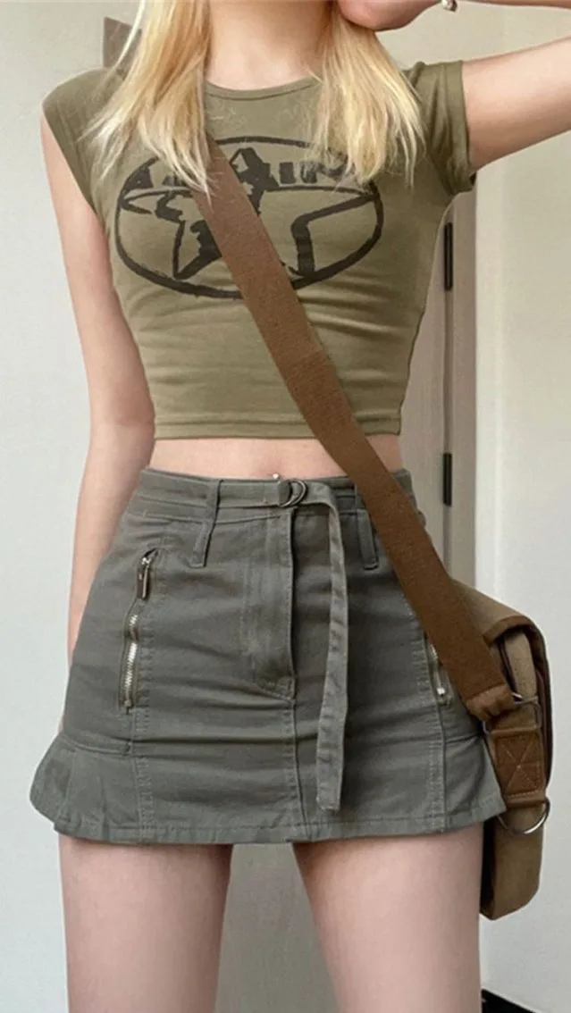 Black One-Shoulder Crop Bodysuit