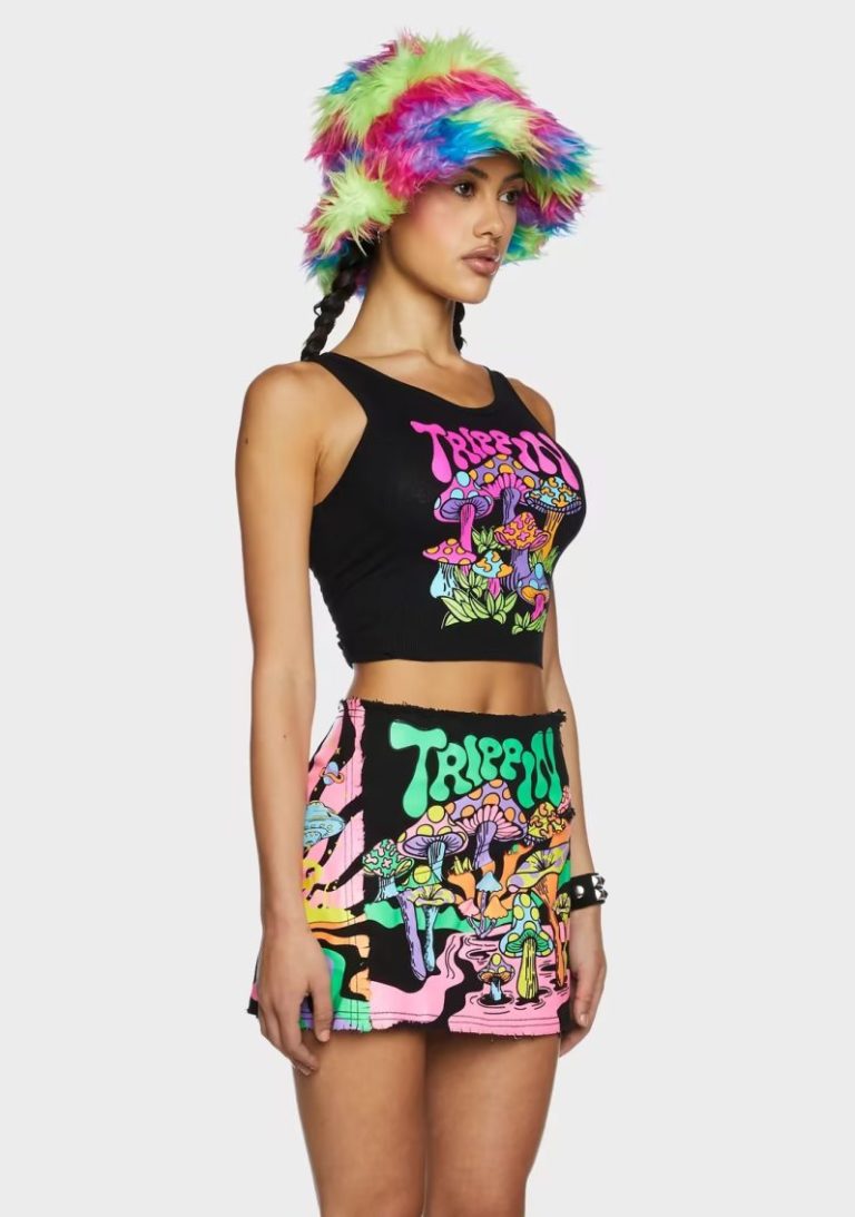 Colorful Graphic-Print Tank Top