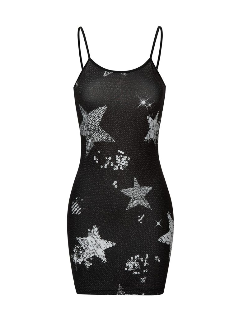 Black Sequin Mini Dress